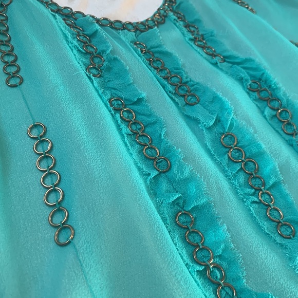 Aryn K Silk Blouse M - Picture 4 of 5